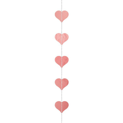 Hartjes Slinger Rose Goud 3,5m van Partydeco koop je bij Partywinkel