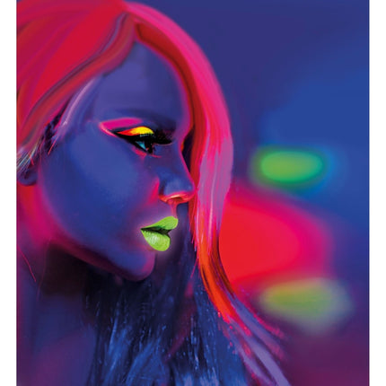 Gekleurde Schmink Potlood Glow In The Dark 3,5ml 6st van Widmann koop je bij Partywinkel