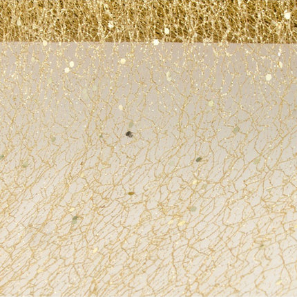 Goud Glitter Lint 10cm x 5m van CHAKS koop je bij Partywinkel
