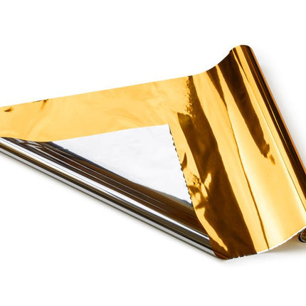 Goud Zilveren Decoratie Folie 25m van Partydeco koop je bij Partywinkel