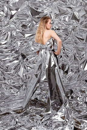 Goud Zilveren Decoratie Folie 25m van Partydeco koop je bij Partywinkel