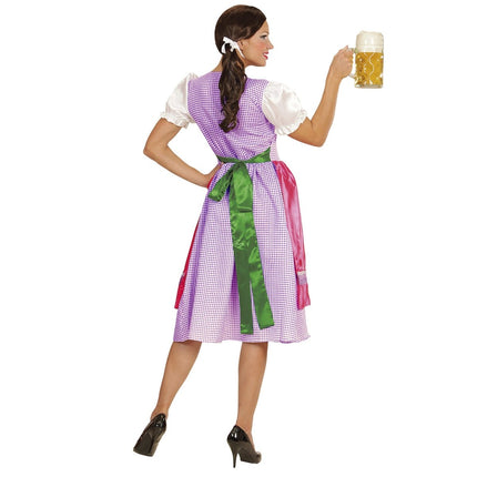 Groen Roze Dirndl Jurk Oktoberfest Dames van Widmann koop je bij Partywinkel