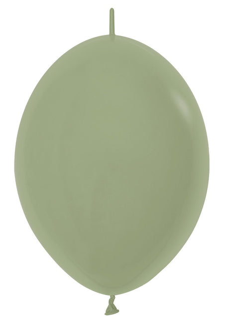 Groene Ballonnen Eucalyptus 30cm 50st van Sempertex koop je bij Partywinkel