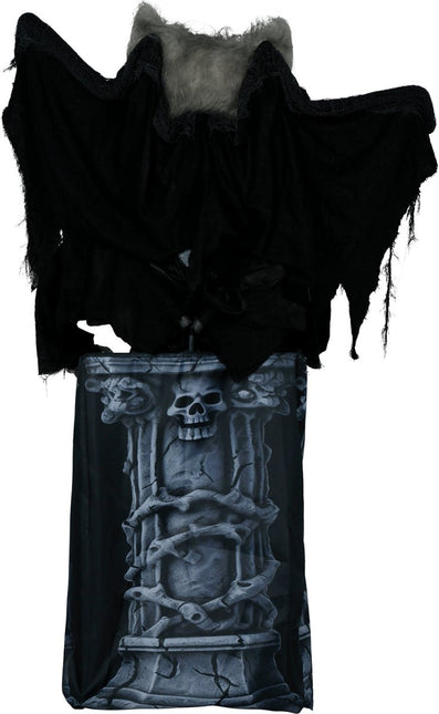 Halloween Decoratie Vleermuis Op Steen Beweegbaar Met Licht En Geluid 1,5m van Fiestas Guirca koop je bij Partywinkel
