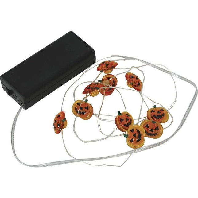 Halloween Lichtsnoer Pompoenen 1,2m van Fiestas Guirca koop je bij Partywinkel