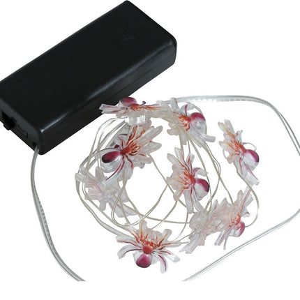 Halloween Lichtsnoer Spinnen 1,2m van Fiestas Guirca koop je bij Partywinkel