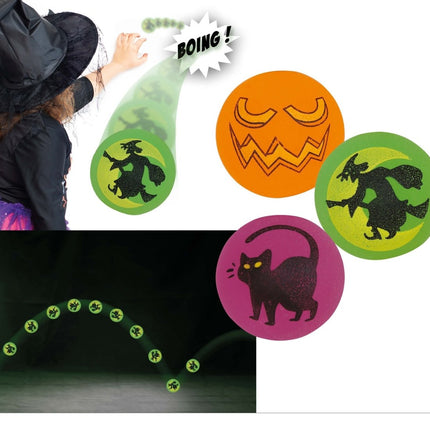 Halloween Uitdeelcadeautjes Stuiterbal 3st van Fiestas Guirca koop je bij Partywinkel