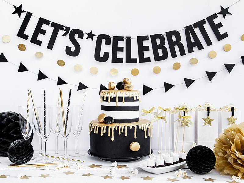 Honeycomb Bal Zwart 40cm van Partydeco koop je bij Partywinkel