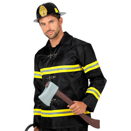 Hacha falsa de madera marrón 60cm