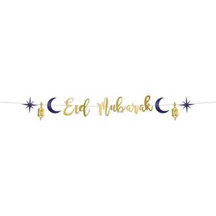 Eid Mubarak Letterslinger 1,50m van Folat koop je bij Partywinkel