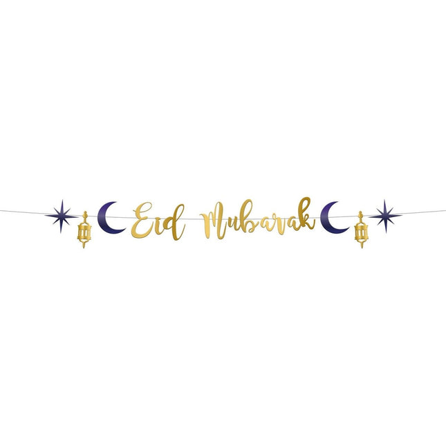 Eid Mubarak Letterslinger 1,50m van Folat koop je bij Partywinkel