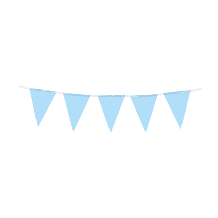 Lichtblauwe Slinger Mini 3m van Paper Dreams koop je bij Partywinkel