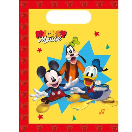Mickey Mouse Uitdeelzakjes Jump Into Fun 23cm 4st van Procos koop je bij Partywinkel