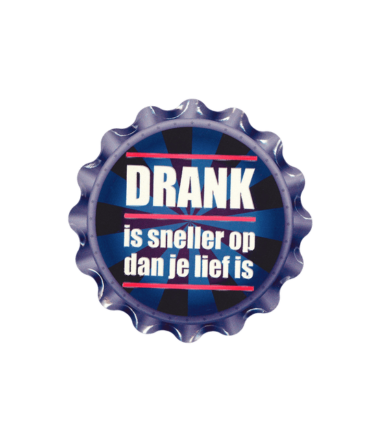 Paars Onderzetters Drank Is Sneller 11cm van Paper Dreams koop je bij Partywinkel