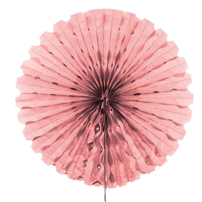 Papieren Waaier Lichtroze 45cm van Folat koop je bij Partywinkel