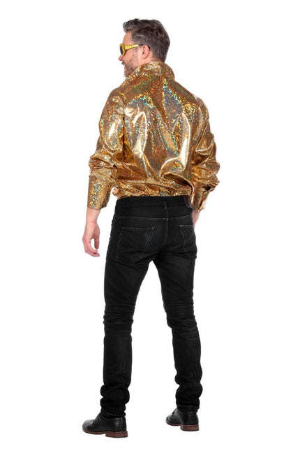 Gouden Blouse Heren Disco van Wilbers & Wilbers koop je bij Partywinkel