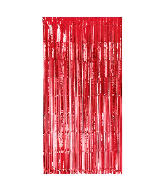 Rood Deurgordijn 2m van Paper Dreams koop je bij Partywinkel