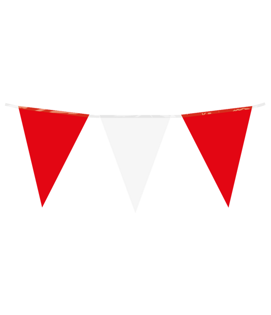 Rood Witte Slinger 10m van Paper Dreams koop je bij Partywinkel