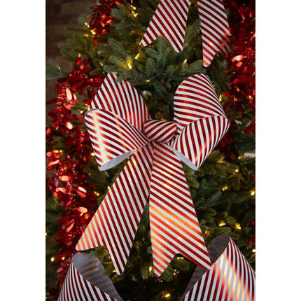 Rood Witte Strik Gestreept Groot 66cm van CHAKS koop je bij Partywinkel