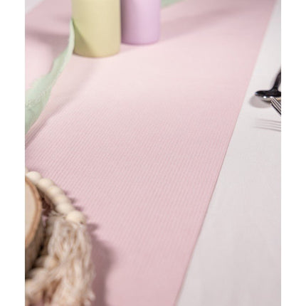 Roze Tafelloper Velvet 3m van CHAKS koop je bij Partywinkel