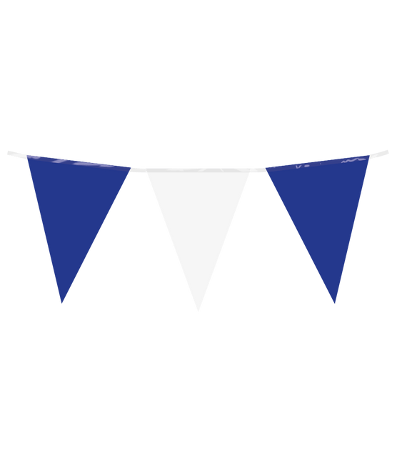 Wit Blauwe Slinger 10m van Paper Dreams koop je bij Partywinkel