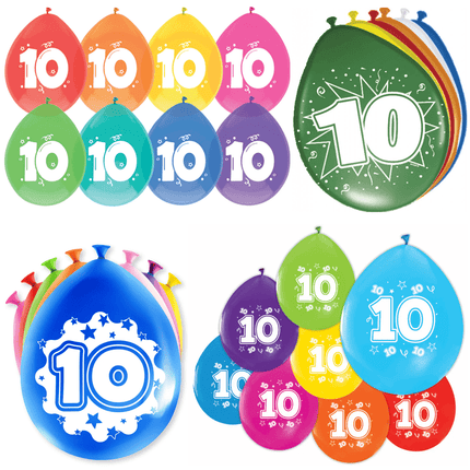 10 Jaar Latex Ballonnen - Partywinkel