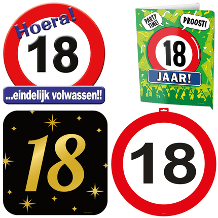 18 Jaar Deurborden - Partywinkel