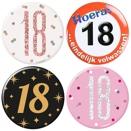 18 Jaar Buttons