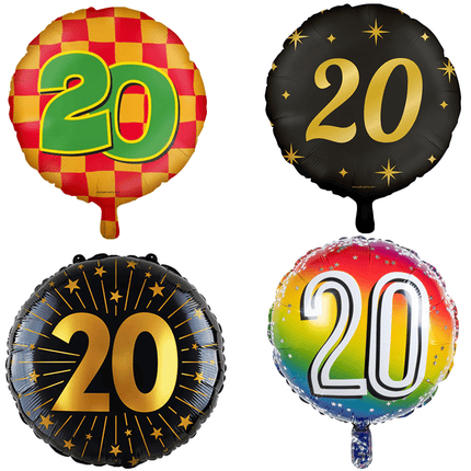 20 Jaar Folie Ballonnen - Partywinkel