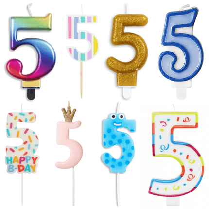 5 Jaar Kaarsen - Partywinkel