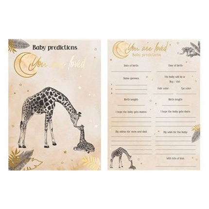 Babyshower Voorspellingskaartjes