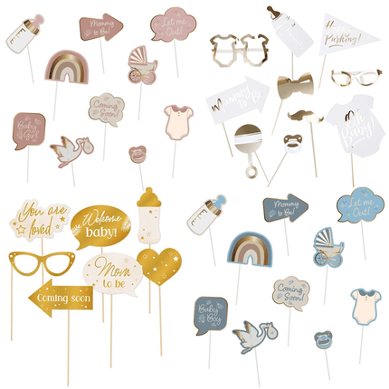 Babyshower Photo Booth Props - Partywinkel