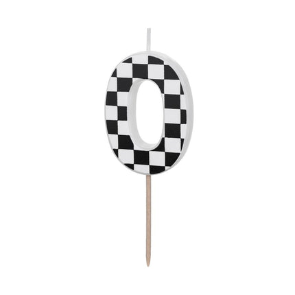 0 Jaar Kaars Race 5,5cm - Partywinkel - 5904555031654
