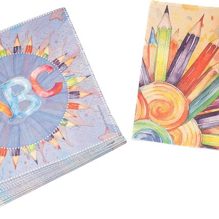 Servilletas «Back To School» de 3 capas, 33 cm, 20 unidades