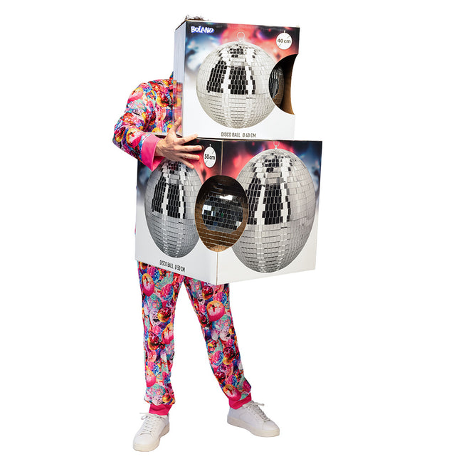 Bola de discoteca (XL) plata