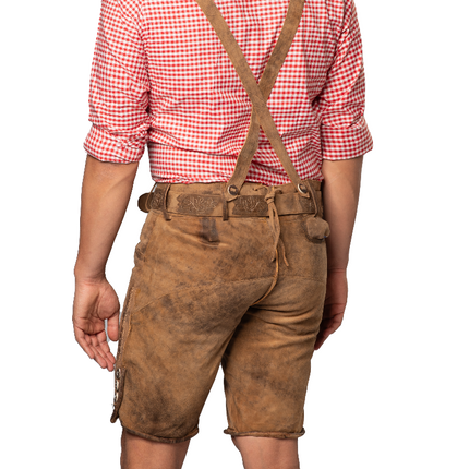 Lederhose Marrón Corto Lech