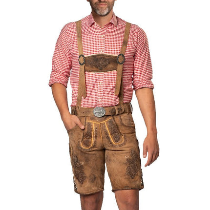 Lederhose Marrón Corto Lech