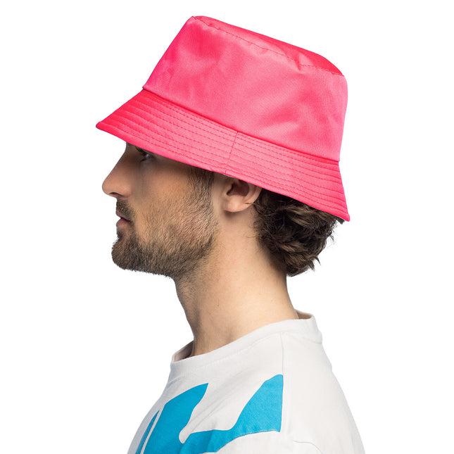 Gorro Rave rosa neón