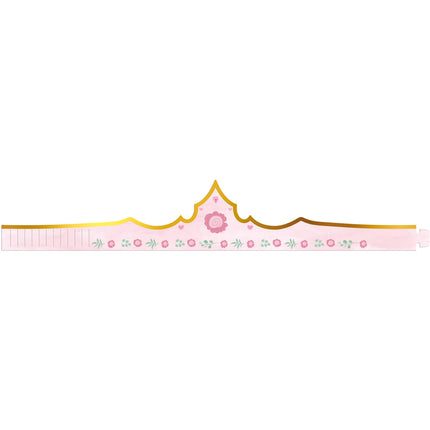 Corona Princesa Rosa 60cm 6pcs