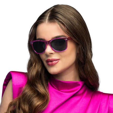 Gafas de sol rosa brillo