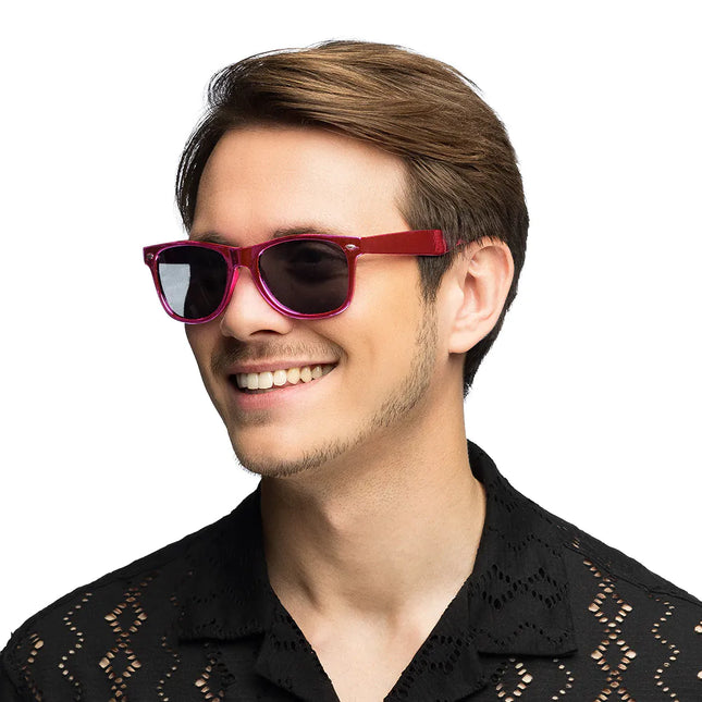 Gafas de sol rosa brillo
