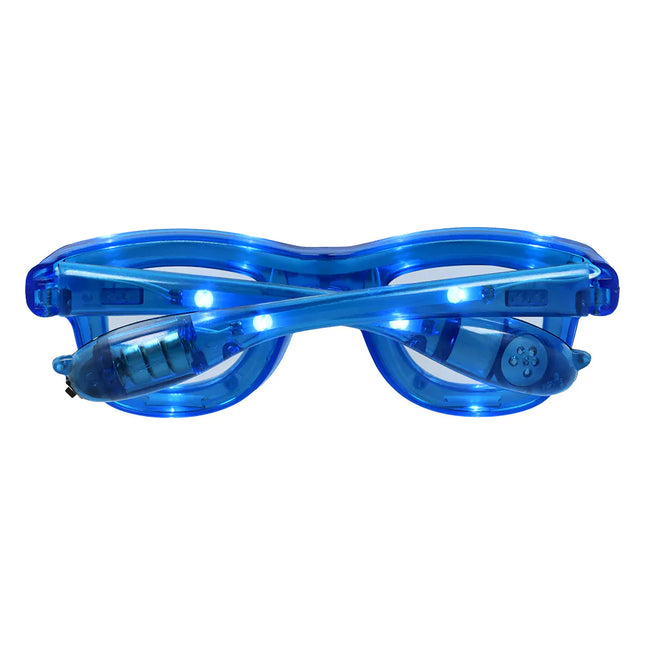 Gafas de fiesta LED Parpadean en azul