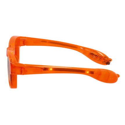 Gafas de fiesta con LED Parpadean en naranja
