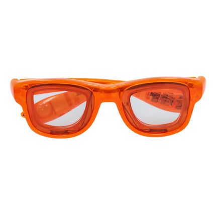 Gafas de fiesta con LED Parpadean en naranja