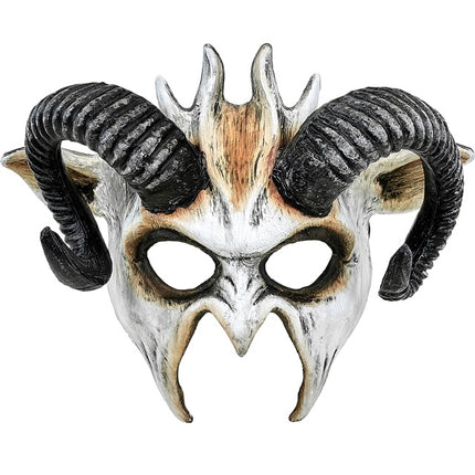 Máscara de Halloween Negra Cabra Blanca
