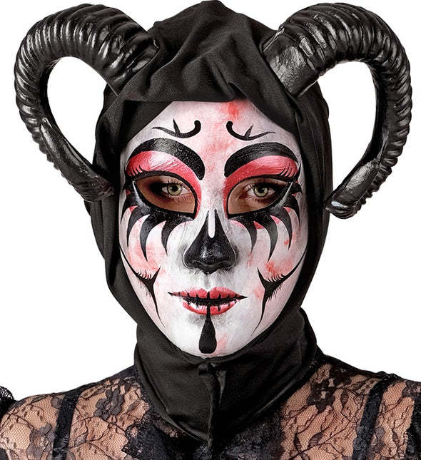 Máscara de Halloween Teatro Femenino Diablo