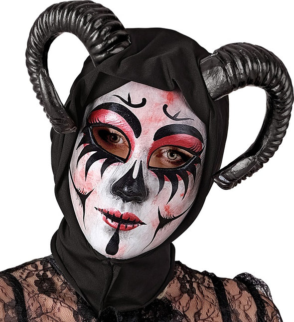Máscara de Halloween Teatro Femenino Diablo