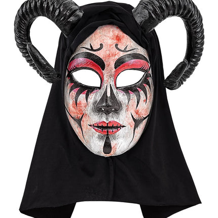 Máscara de Halloween Teatro Femenino Diablo