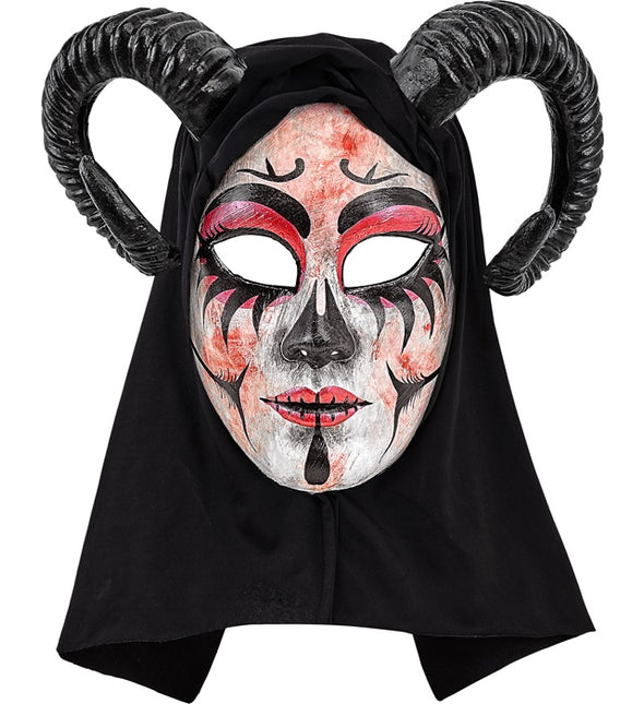 Máscara de Halloween Teatro Femenino Diablo