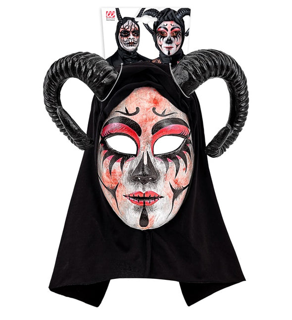 Máscara de Halloween Teatro Femenino Diablo